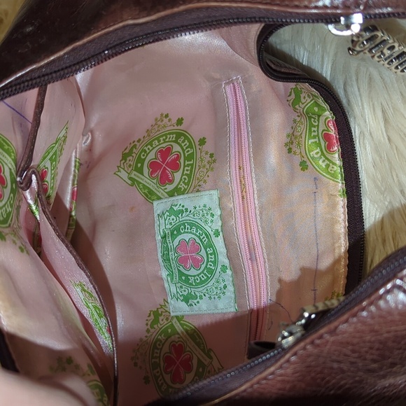 Charm and Luck brown leather shoulder bag - Picture 8 of 15